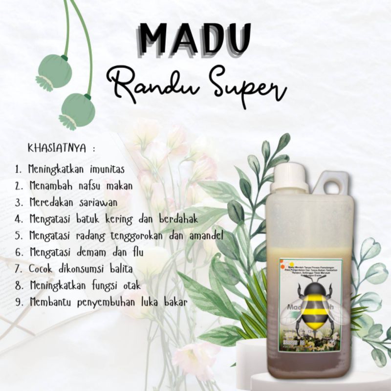 

MADU AKASI 1 KG. AWAS MADU PALSU BISA FATAL