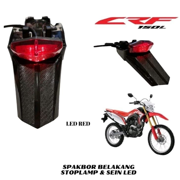 spakbor crf 150 / undertail motor honda crf 150L  / stoplamp belakang crf 150 led non plat