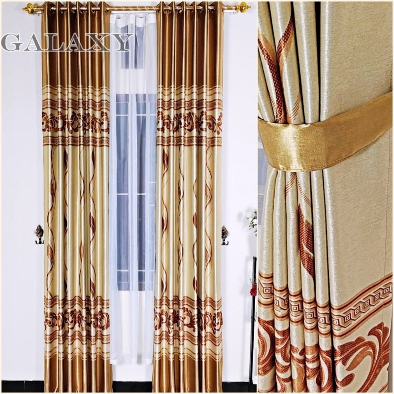 Gorden Korden Jendela Kamar New Arrival Motip Salur Tebal Panjang 230cm