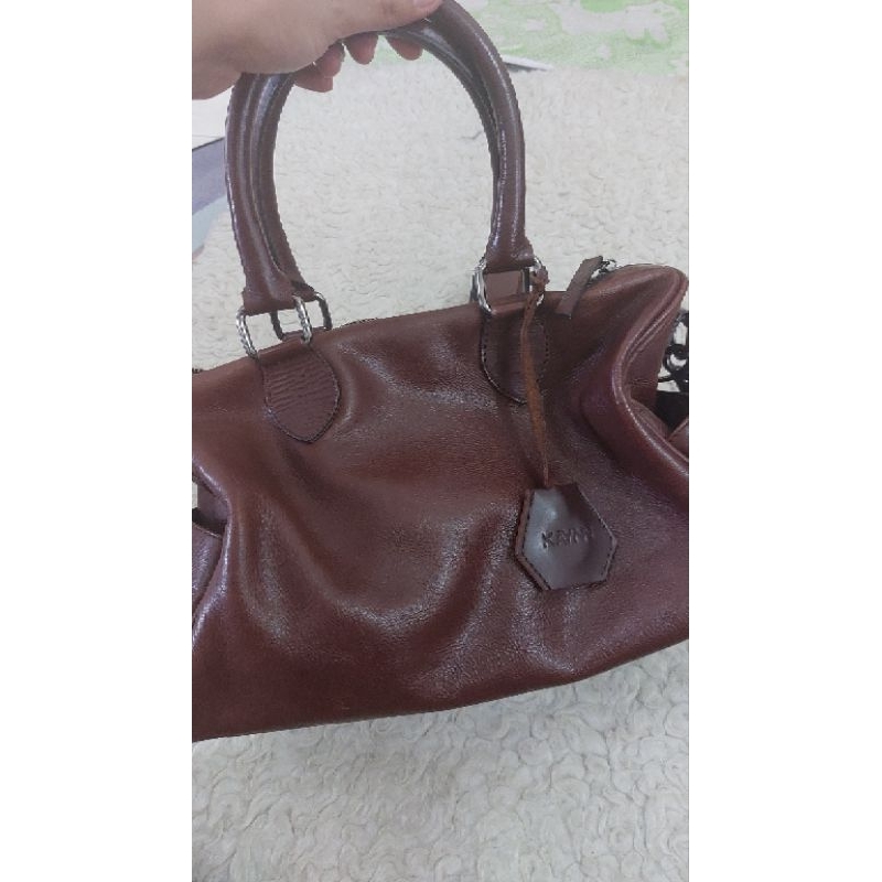 Kaynn medium bowler bag, tas kulit lokal preloved