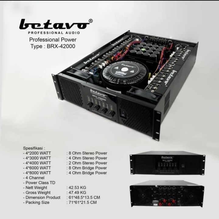 betavo BRX-42000 Power Amplifier