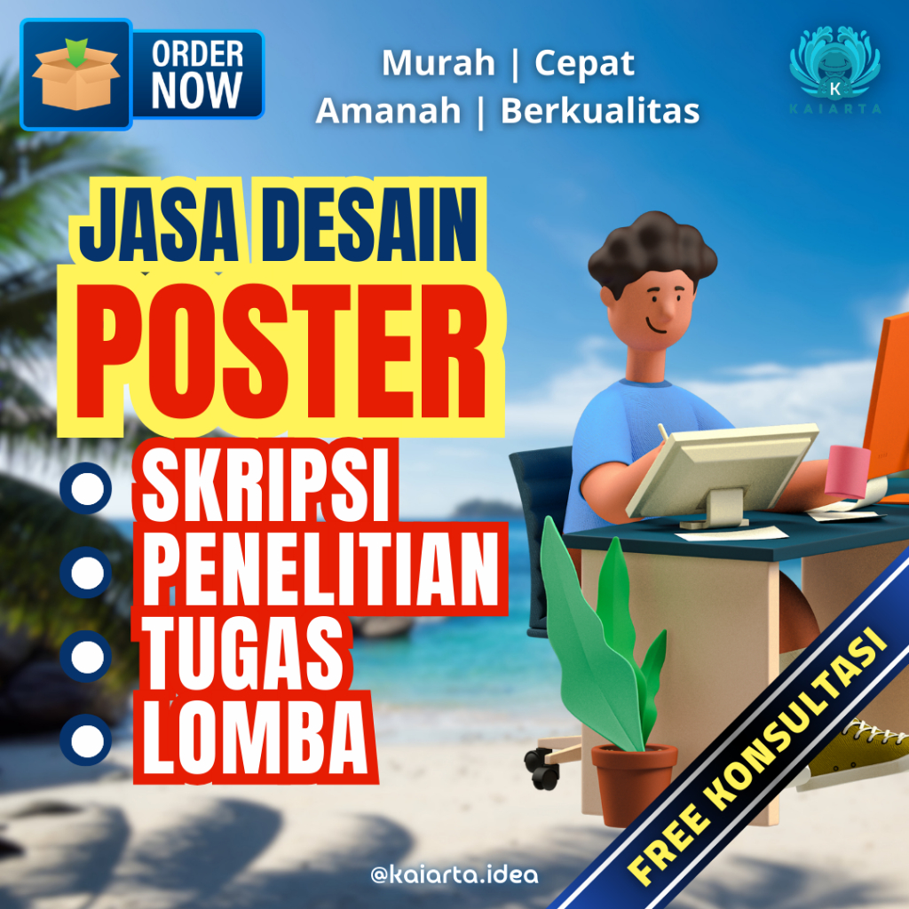 Jasa Design Poster Skripsi | Tugas Sekolah, Hasil Penelitian Ilmiah, Sidang KKN Kampus, Kuliah Lomba