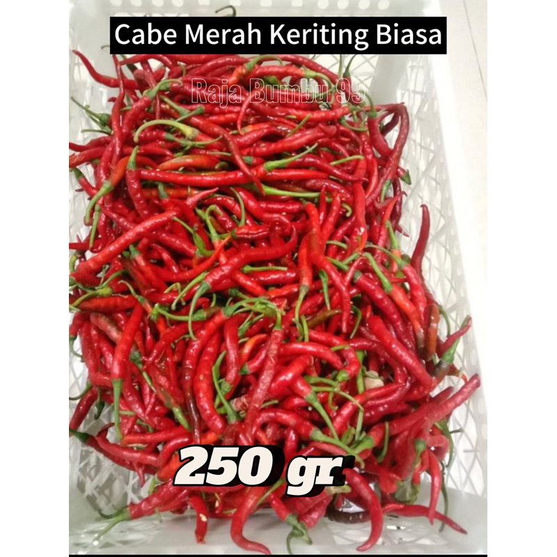 

Cabe Merah Keriting Biasa 250gr