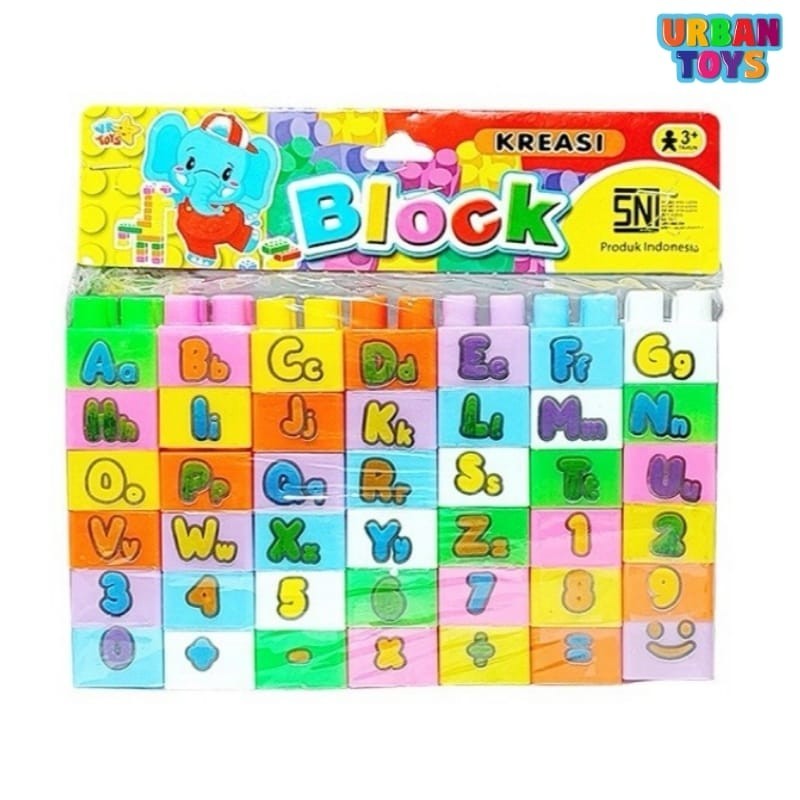Mainan Edukasi Anak Block Alphabet - Mainan Balok Susun ABC
