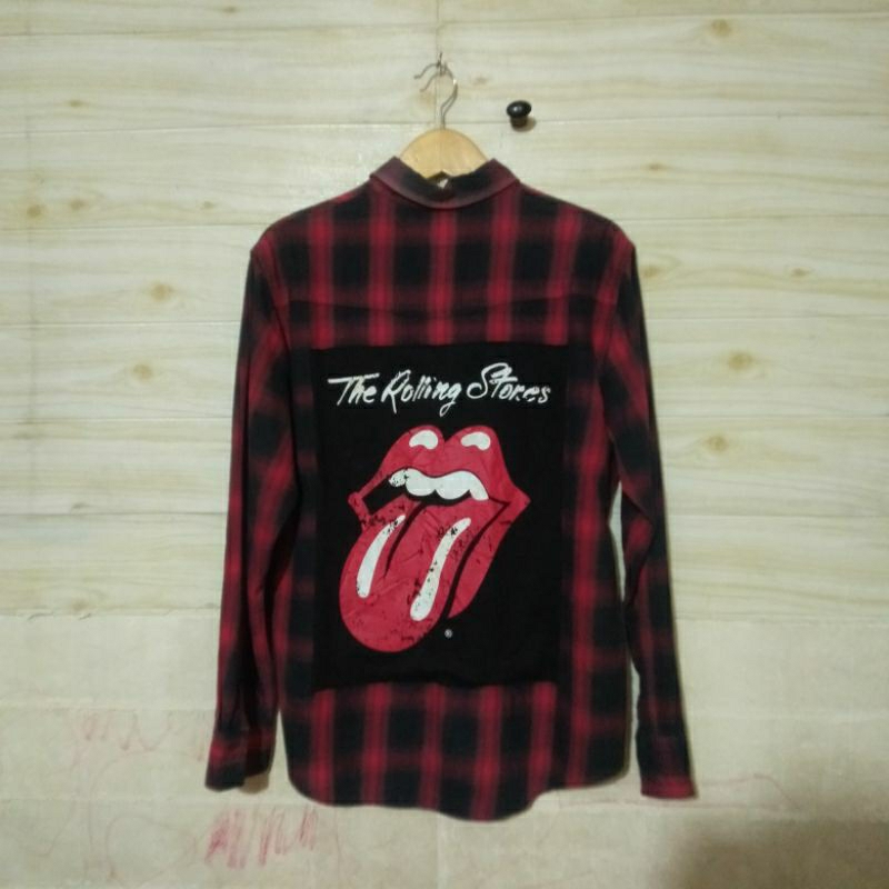 Kemeja Long Sleeve Flanel Jackrose The Rolling stone