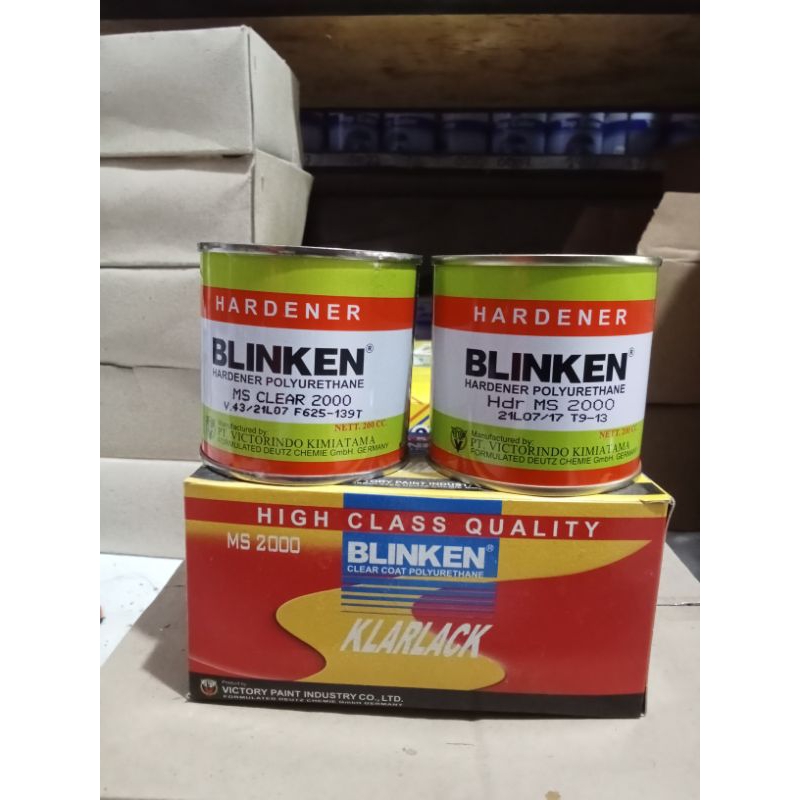 CLEAR COAT PU 2K/PERNIS BLINKEN GLOSS MENGKILAP  500ML/set