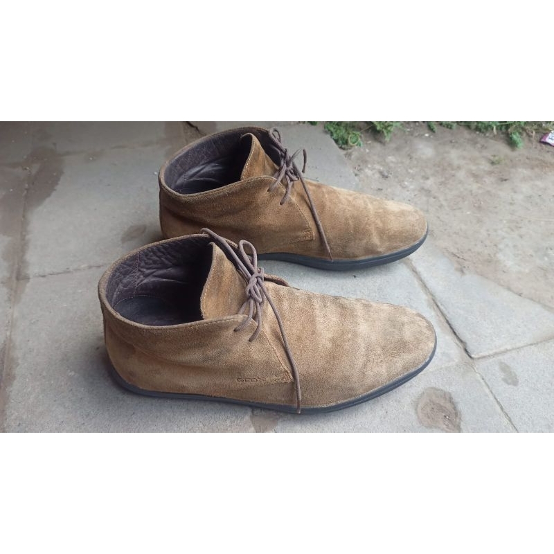 sepatu semi boots kulit geox 41 second