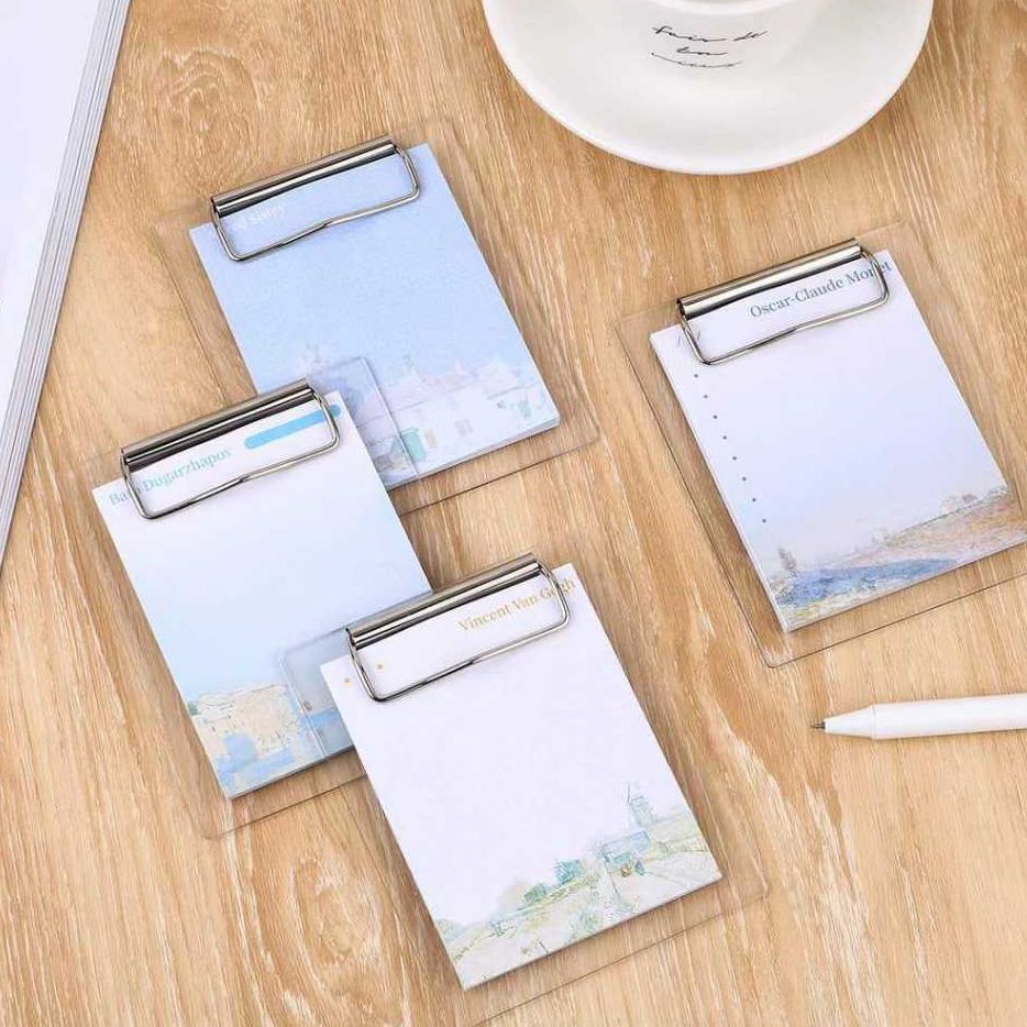 

MINI CLIPBOARD Dengan MEMOPAD ukuran kecil isi 30 lembar