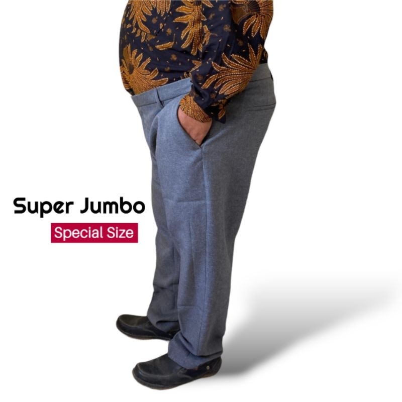 Celana Laki Laki Dewasa Panjang Kain Clana Jumbo Pria Big Size Pants