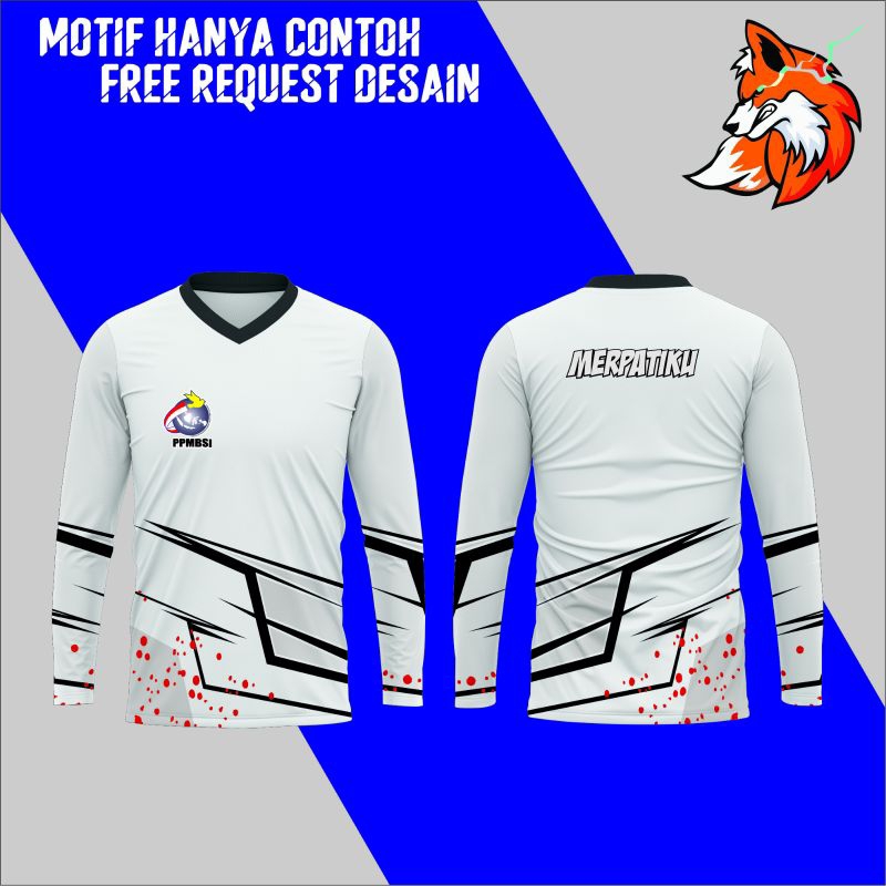 jersey merpati custom warna putih