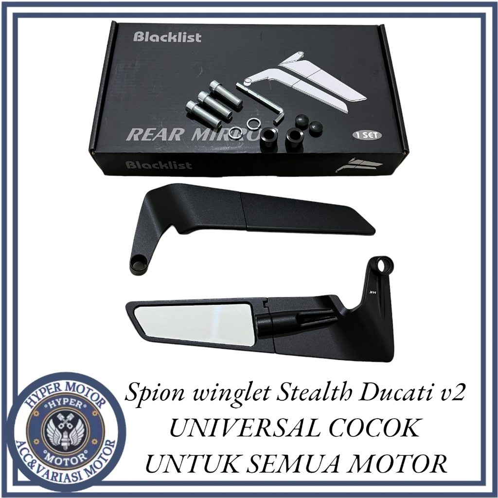 Spion Winglet model Ducati V2 UNIVERSAL Nmax pcx vario ninja 250 fi GSX R15 CBR zx25r zx10r Dll