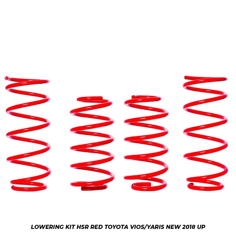 PER MOBIL CEPER Lowering kit HSR Toyota yaris Vios Warna red