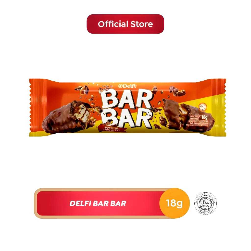 

Delfi Bar Bar Burst Of Chocolate | Isi 24 Pcs @ 18 g