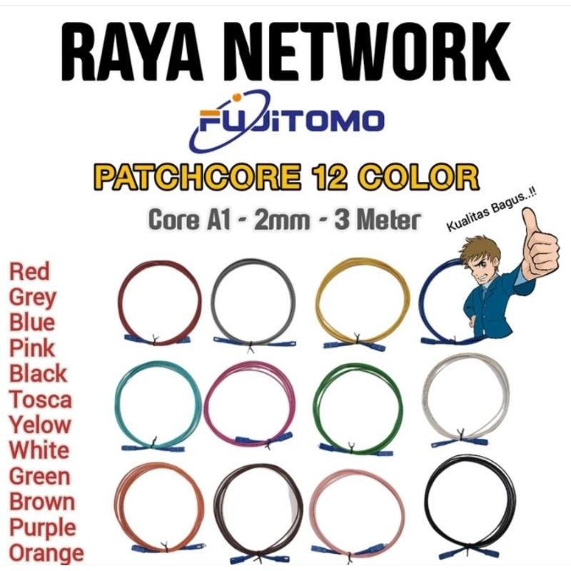 FUJITOMO PATCHCORE 12 WARNA