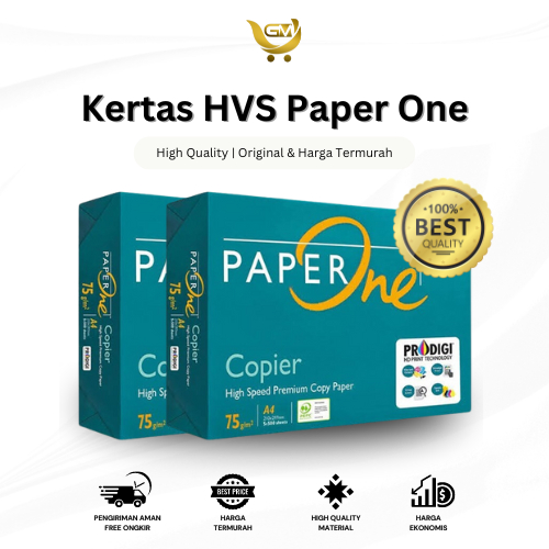 

[BEST SELLER[ KERTAS HVS PAPER ONE Original High Quality Kertas HVS Murah Kertas HVS 1 RIM