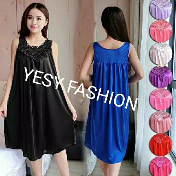 Oke Pr DASTER JUMBO SATIN BRUKAT ATAS IMPORT WANITA