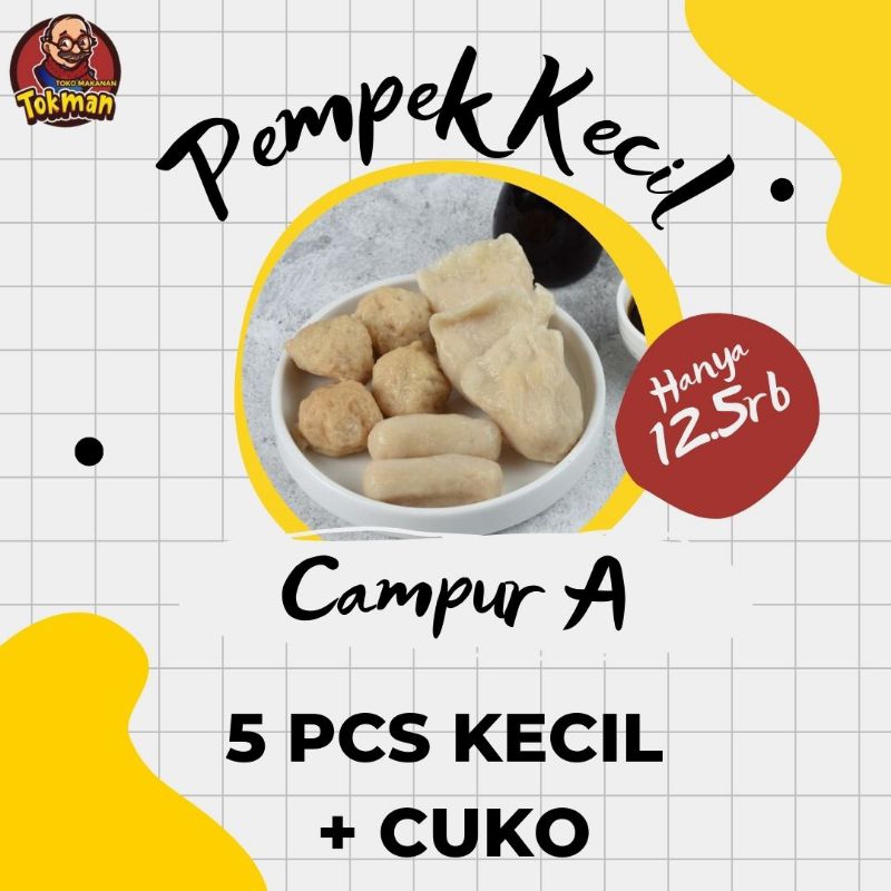 

Pempek Campur Kecil 100% Ikan Khas Palembang isi 5 Pcs - Pempek Tokman