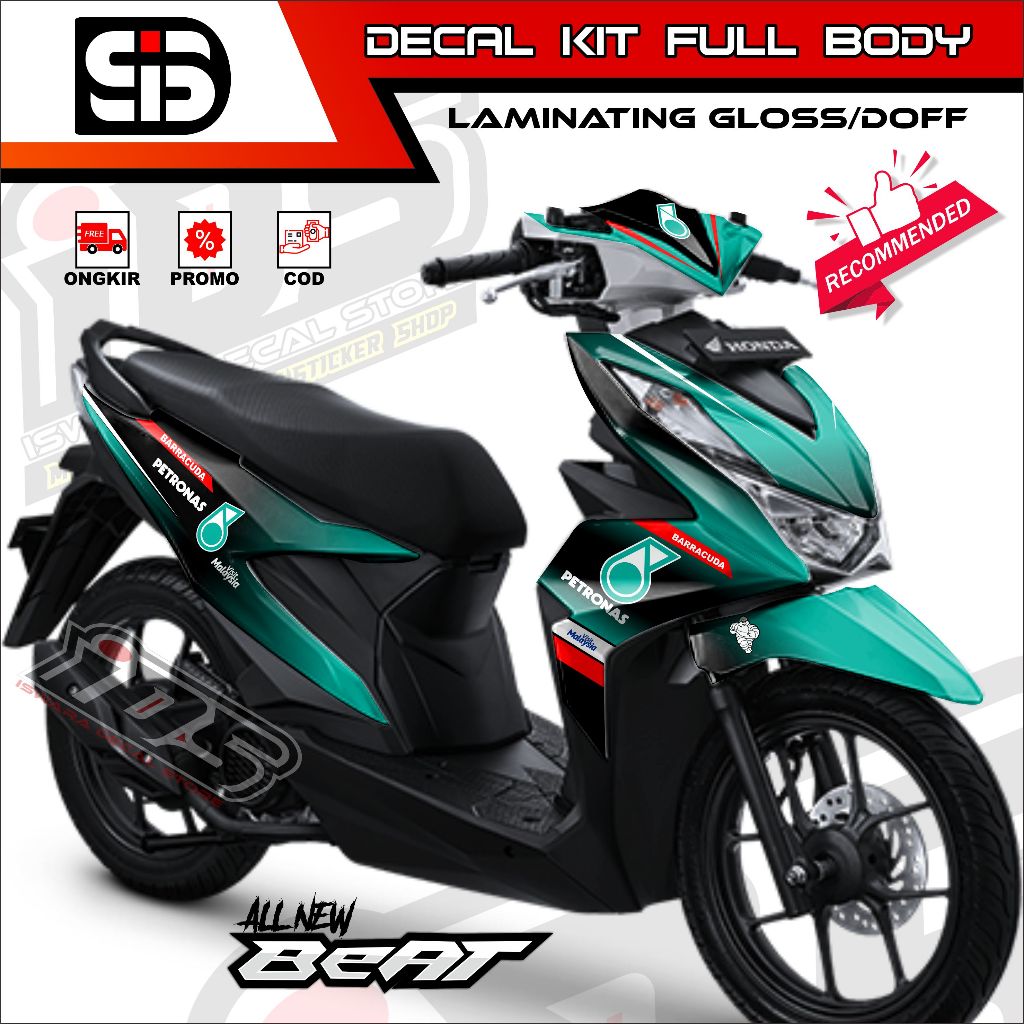 Stiker Decal Full Body Beat Deluxe 2020 Beat Street Dekal Beat 2021 2022 Full Body Petronas