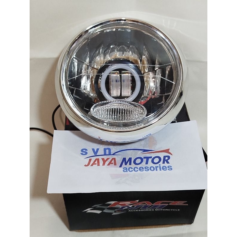 HEADLAMP REFLEKTOR LAMPU DEPAN + LAMPU DAYMAKER PNP NINJA RX KING VIXION OLD MEGA PRO
