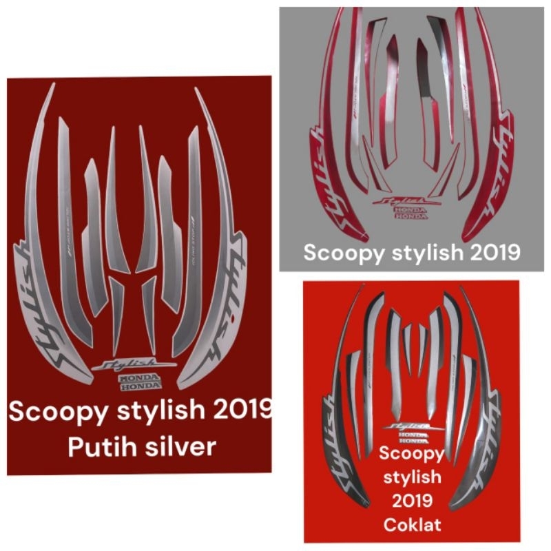 stiker body scoopy stylish 2019 striping body scoopy stylish 2019
