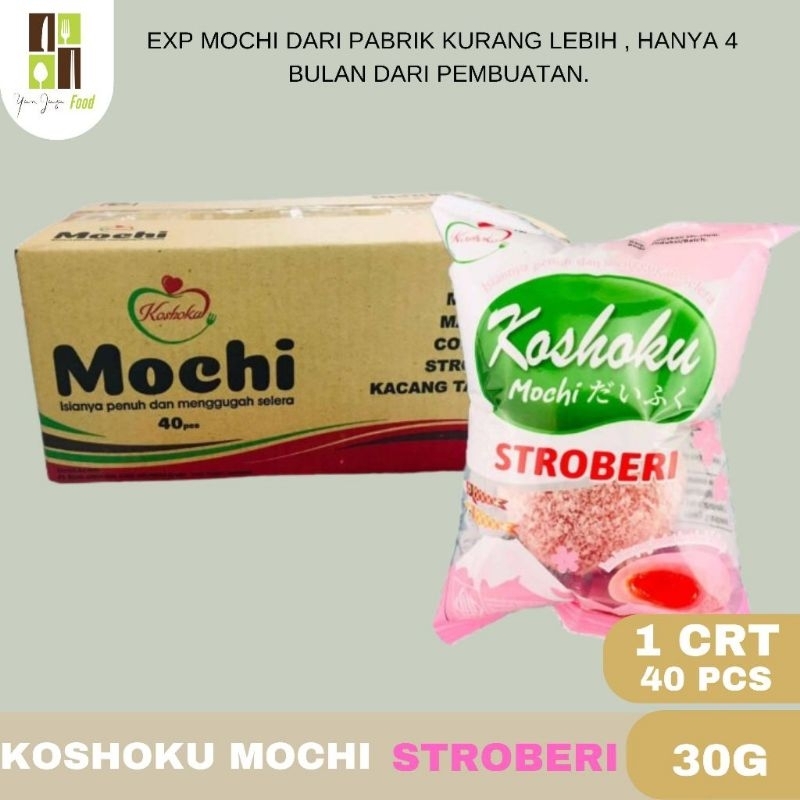 

Koshoku Mochi Kue Cemilan Viral Moci Kosoku - Varian Rasa Stroberi