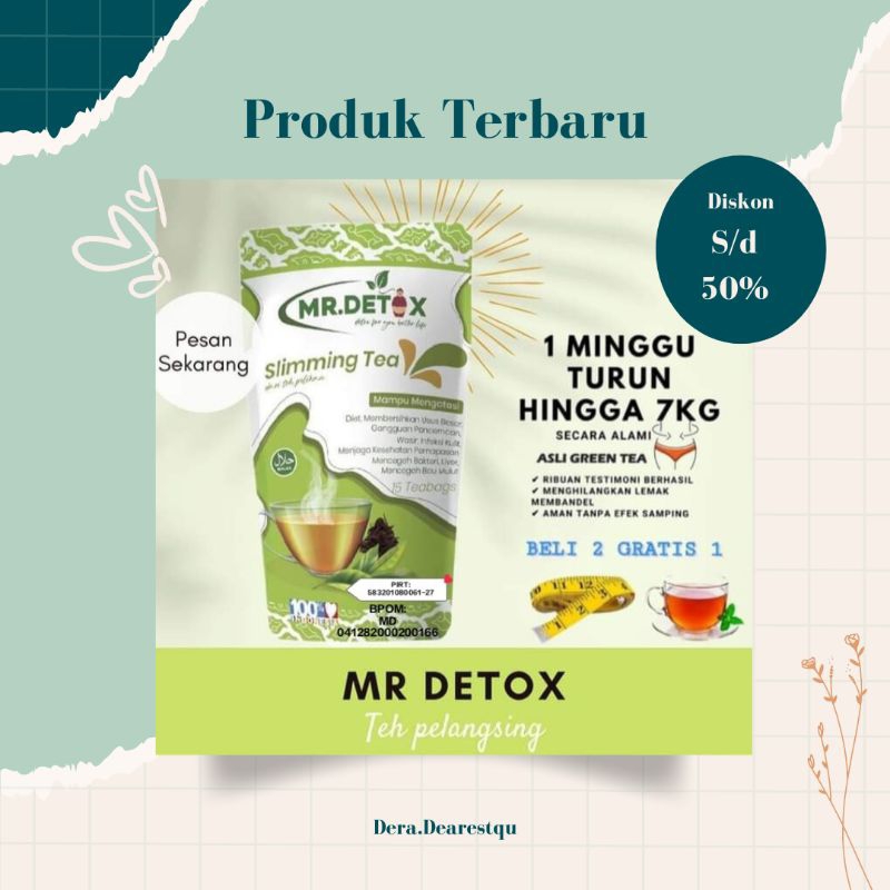 

Mr Detox Slimming Teh Teh Hijau Alami