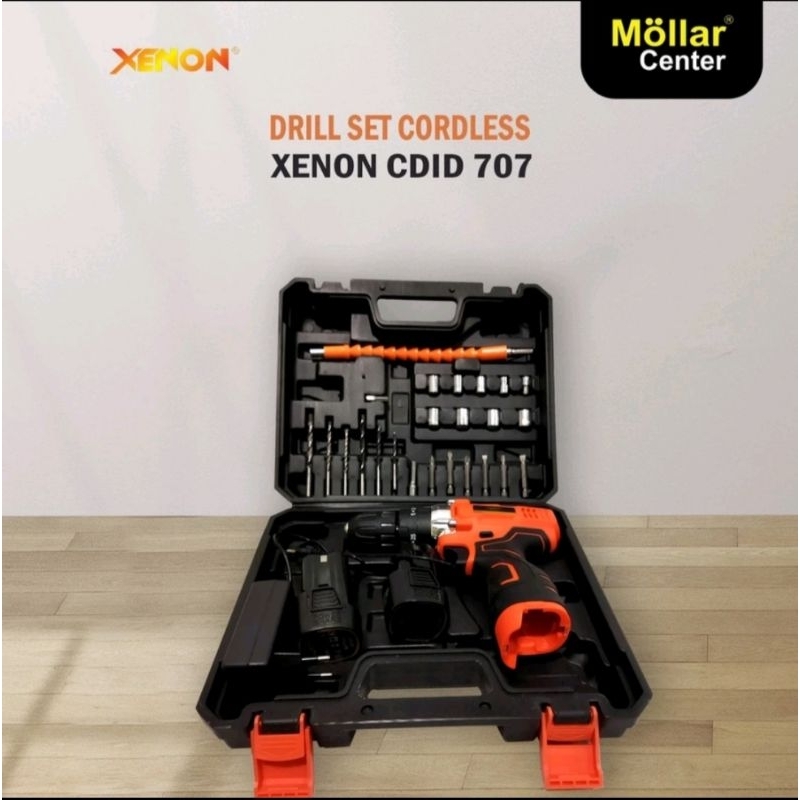 XENON CDID707 BOR CORDLESS BRUSHLESS IMPACDRILL  14,4 VOLT+AKSESORIS