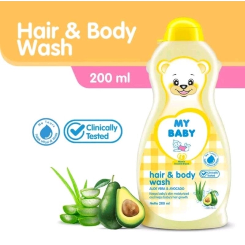 my baby wash 2in1 sabun sekaligus shampoo bayi 2in1 200ml/refill