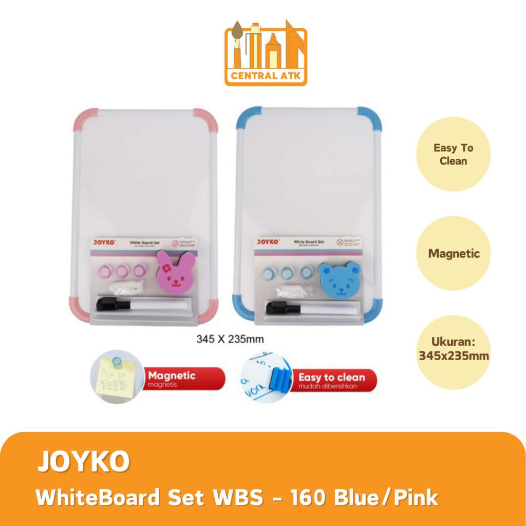 

WHITE BOARD / PAPAN TULIS PUTIH JOYKO WBS-160 (1 SET)