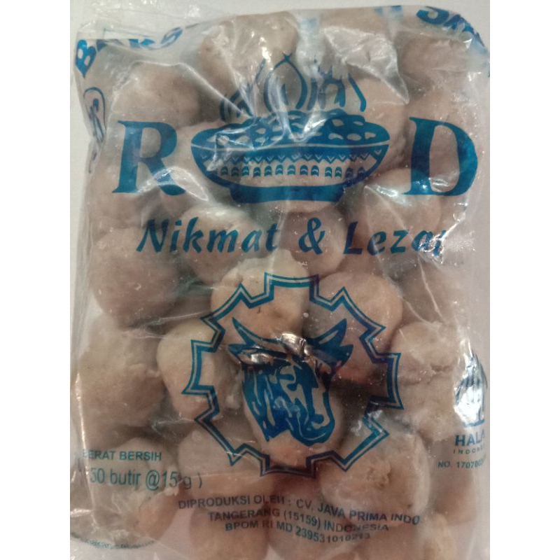 

bakso sapi RD 750 gram 50 pcs