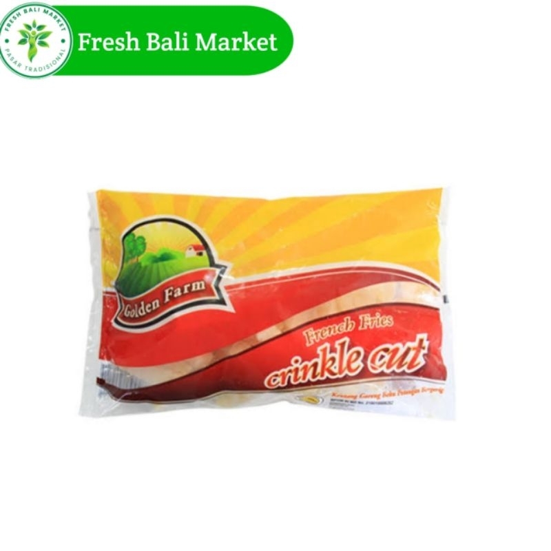 

golden fram crinkle cut kentang