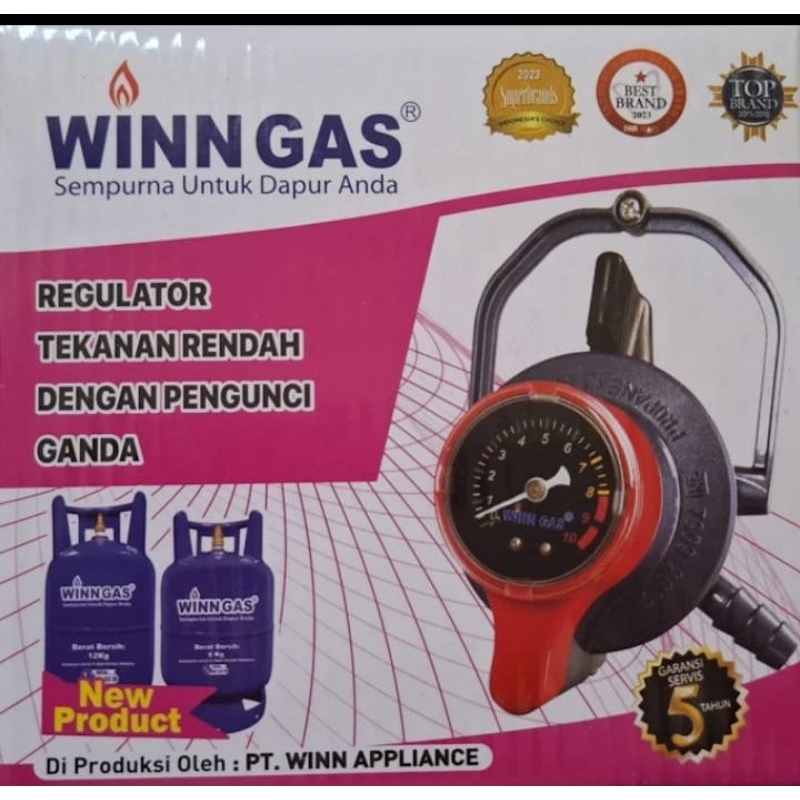 REGULATOR WIN GAS  DOUBLE LOCK INDICATOR W 900M