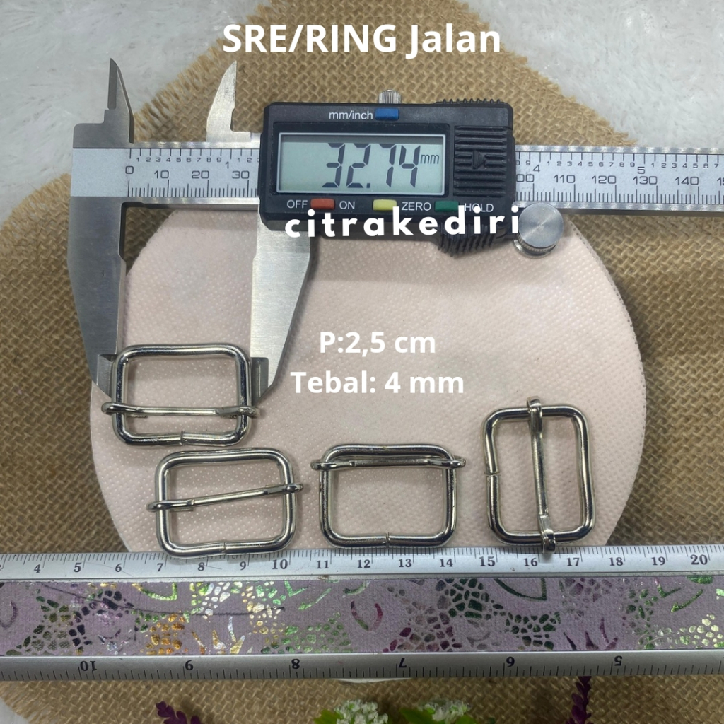 ring geser/ jalan -SRE 2,5 cm 4 mm - Ring Tas - aksesoris tas