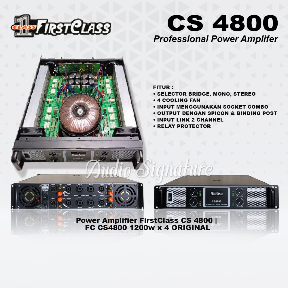 Power Amplifier FIRSTCLASS CS 4800 | CS4800 Original