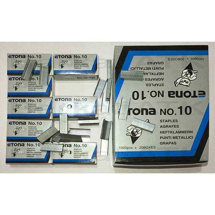 

- Isi Staples Etona No. 10