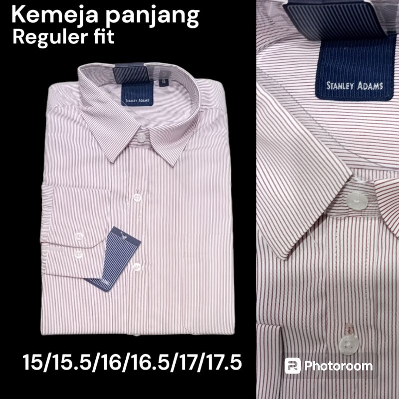 Kemeja Cowo STANL** ADA** Lengan Panjang Reguler, Kemeja Kerja 02