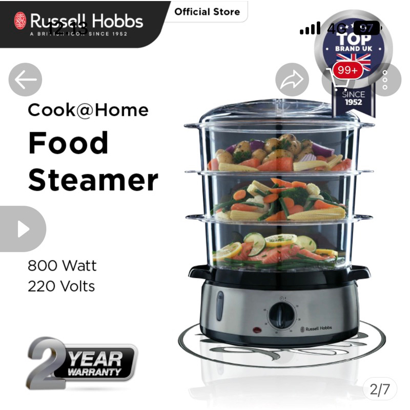 russell hobbs steamer