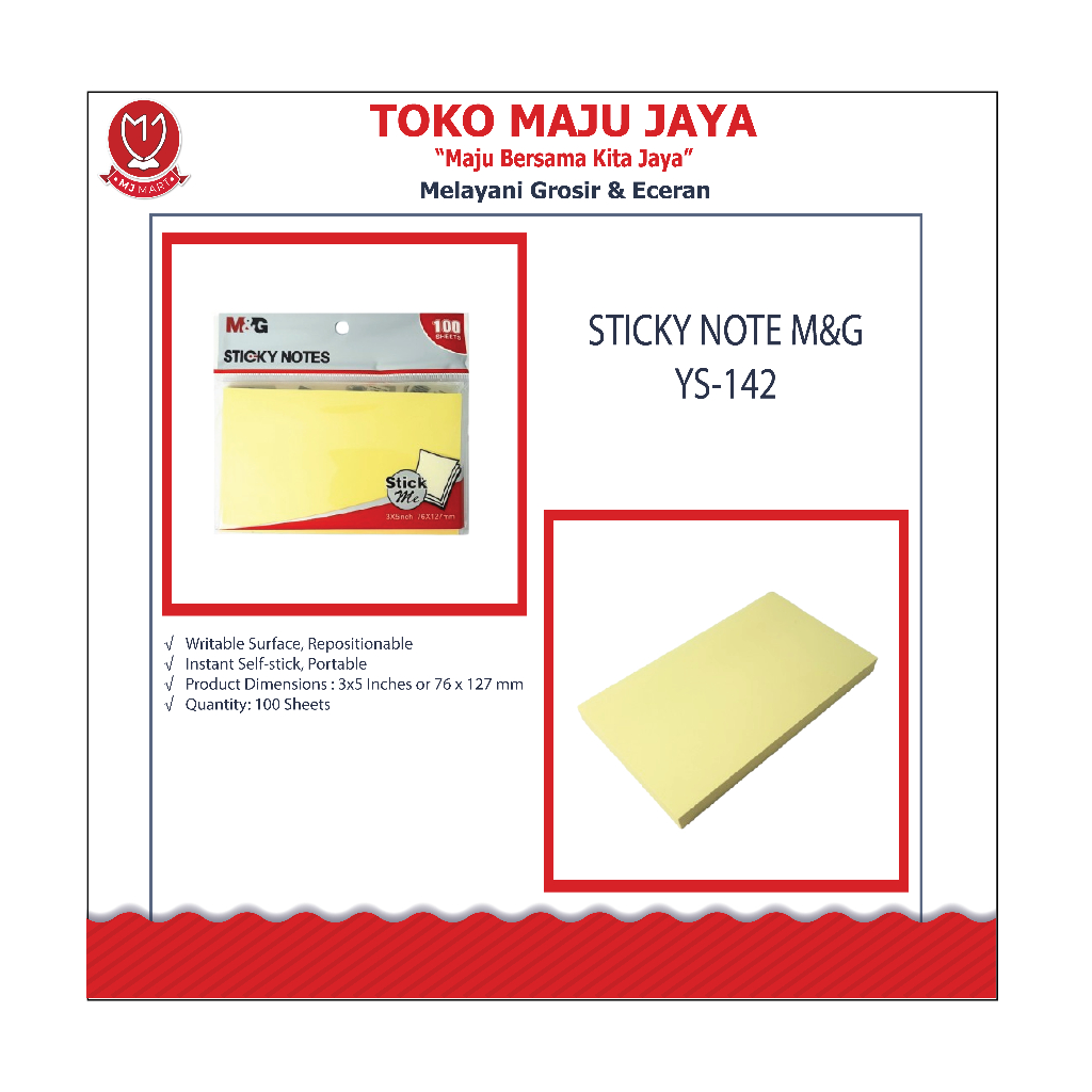 

STICKY NOTE M&G YS-142