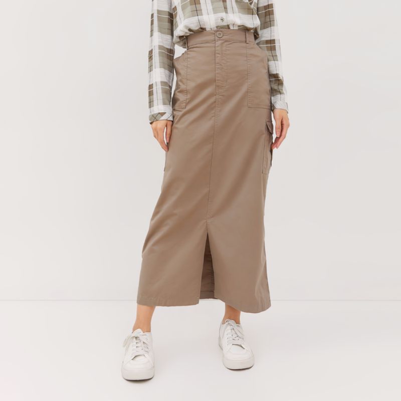 Rok Wanita Geela Khaki-2197