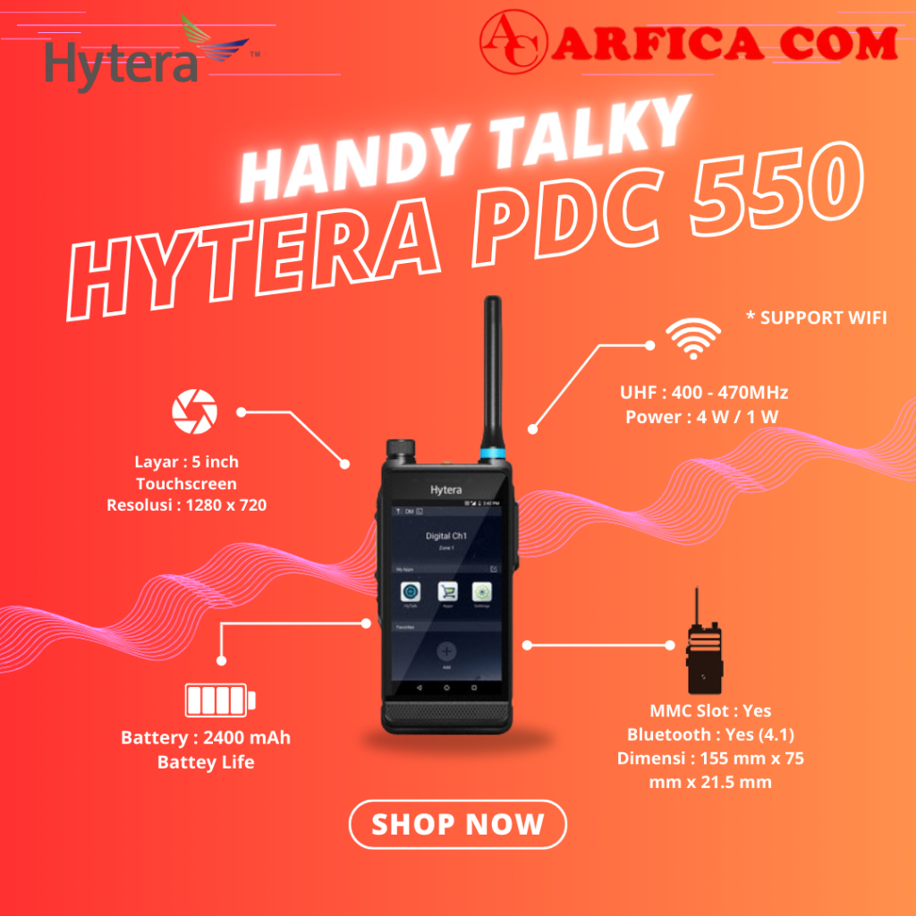 HT POC DMR HYTERA PDC550 ORIGINAL - HT HYTERA PDC 550 DMR POC