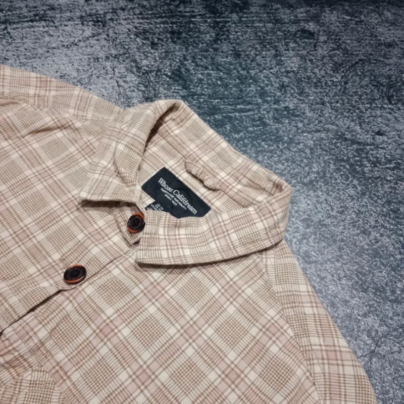 Kemeja Flanel Tartan WHOAU CALIFDREAM Original