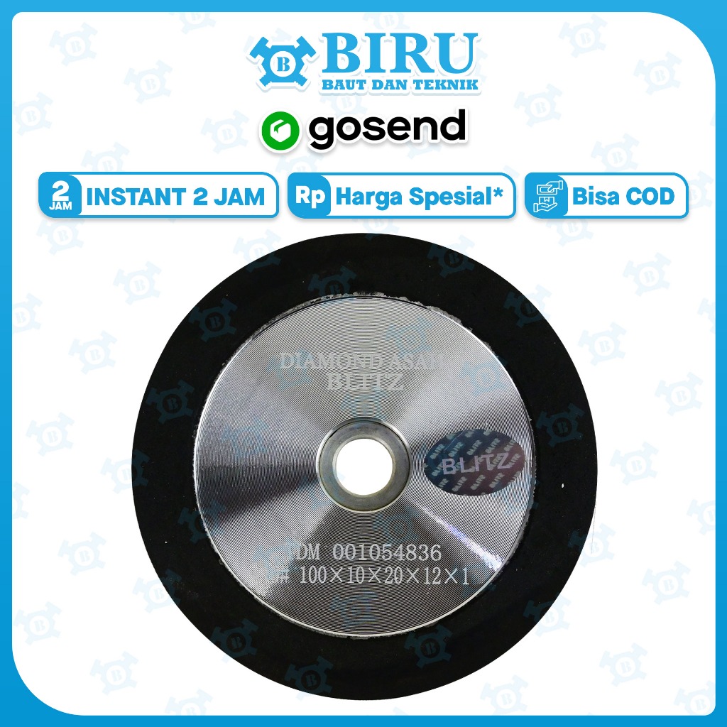 BLITZ Diamond Asah 4" Grit 240 / Batu Asah Blitz #240