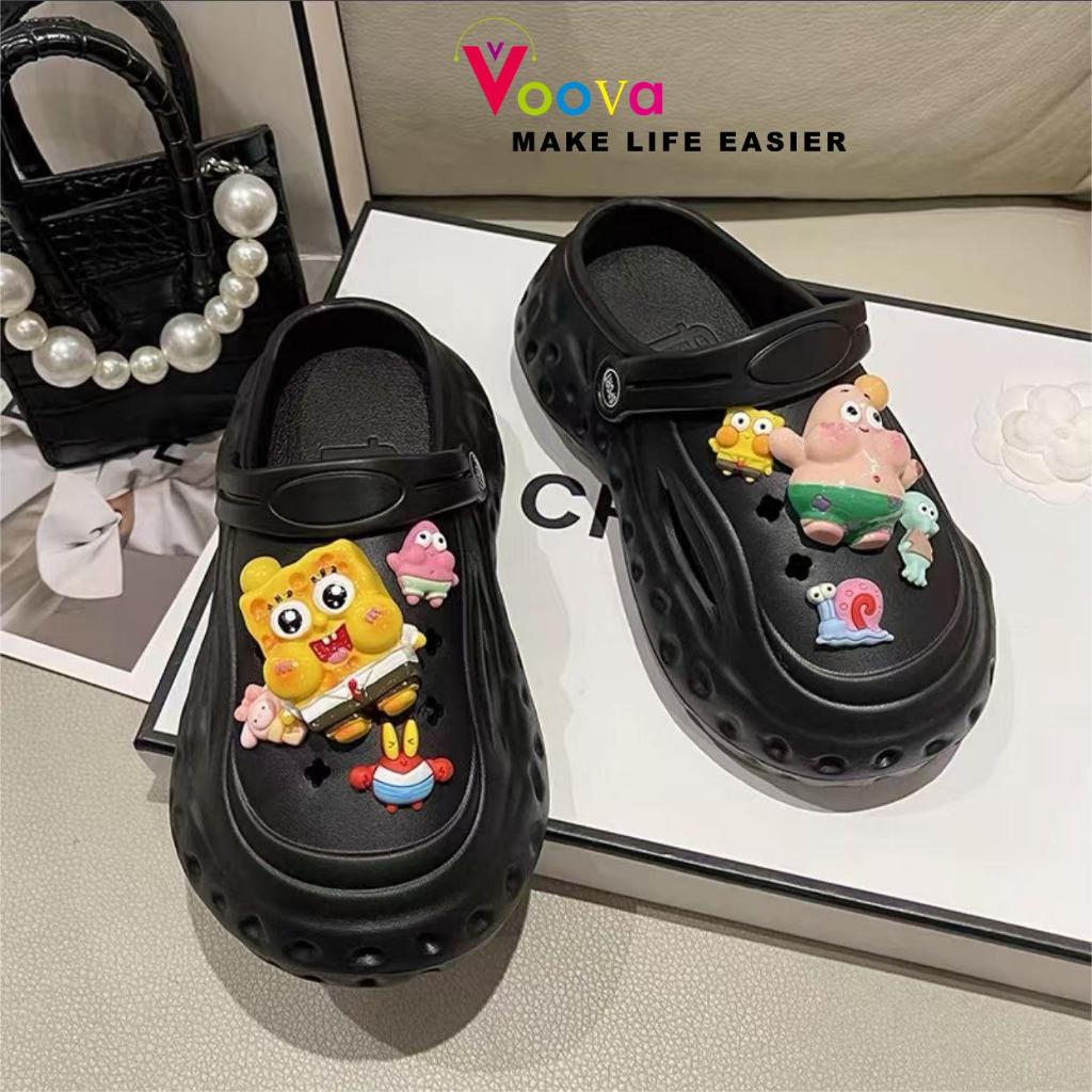 VOOVA Sandal Jelly Wanita /Sandal Anti Slip/ Sendal EVA Sandal Kodok Free Aksesoris/Sandal Hangout
