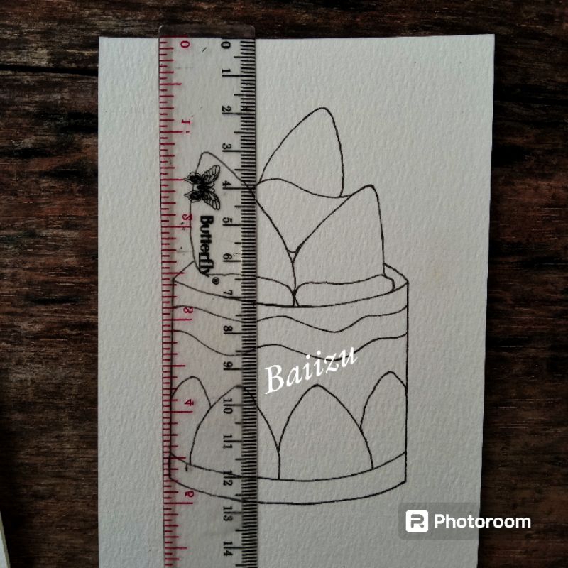 

Baiizu (seri E) satu set isi 2 pcs coloring watercolor paper /kertas cat air mewarnai simpel dan praktis