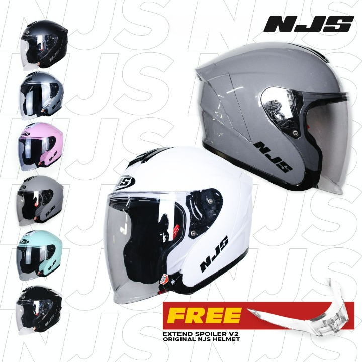NJS Kairoz Solid Half Face - Helm NJS