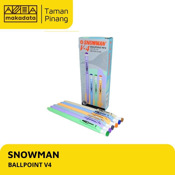 

PULPEN / BALLPOINT SNOWMAN V-4 0.6 MM (1 PACK)
