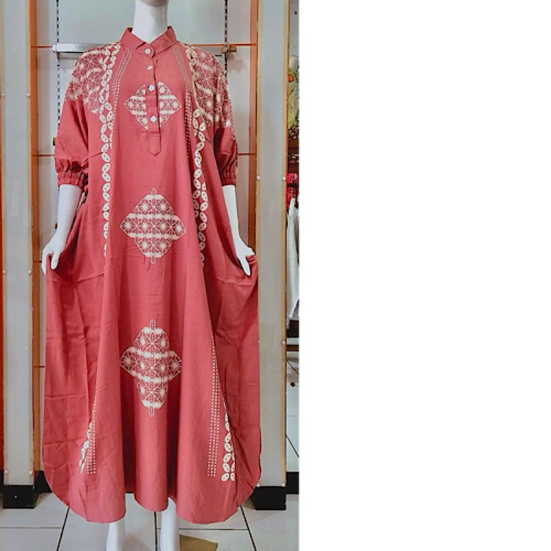KAFTAN BATIK MODERN ADEM MUSIM PANAS BAJU SANTAI