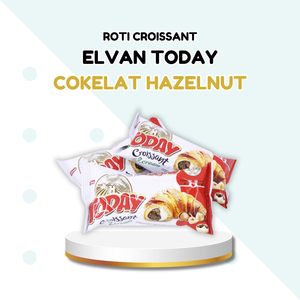 

Elvan Today Croissant 1 Pcs | Roti Elevan Today Croissant 1Pcs Original Turki | Roti isi coklat hazelnut