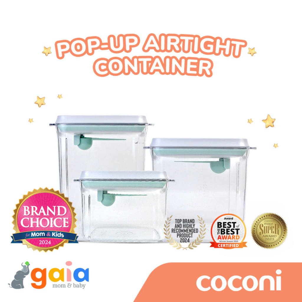 Coconi Pop Up Airtight Food Container | Toples Susu Bubuk Kedap Udara