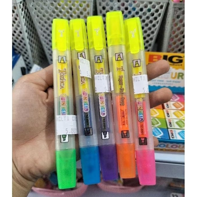 

Stabilo 2 Warna Murah Highlighter 2 sisi